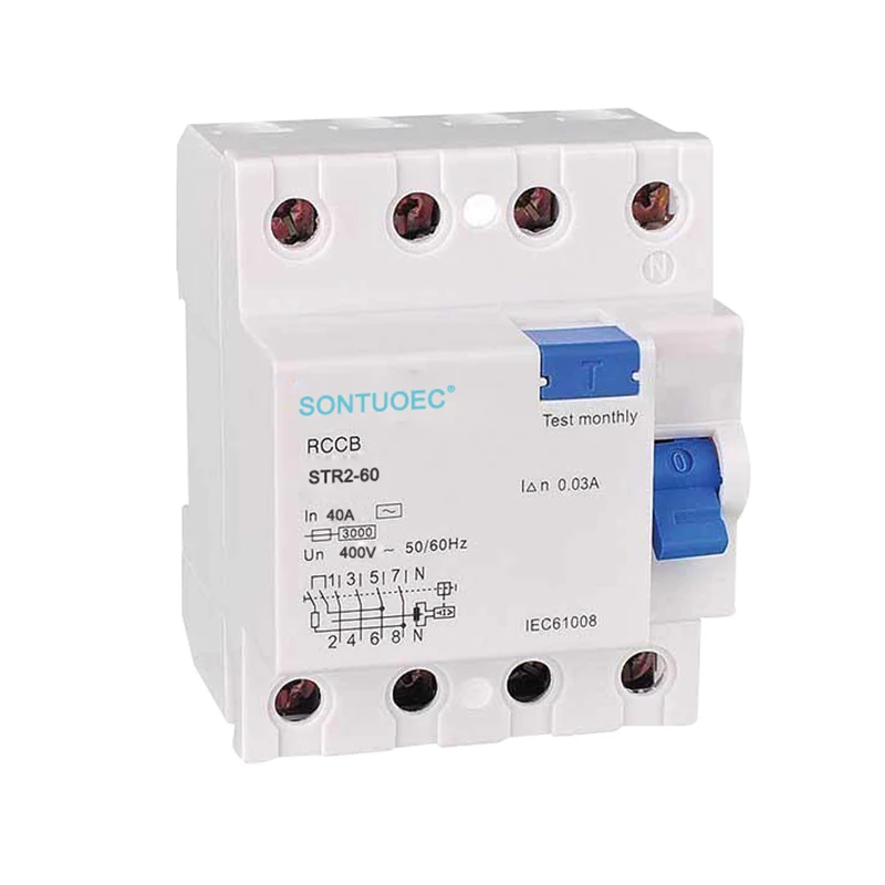 4p 63A /30MA RCD AC ტიპი