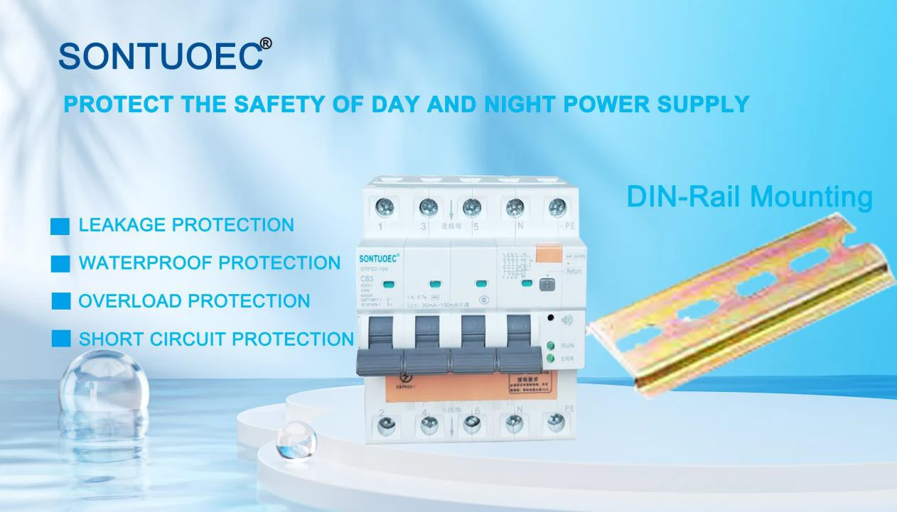 100A 2p 4p Multifunctional RCBO