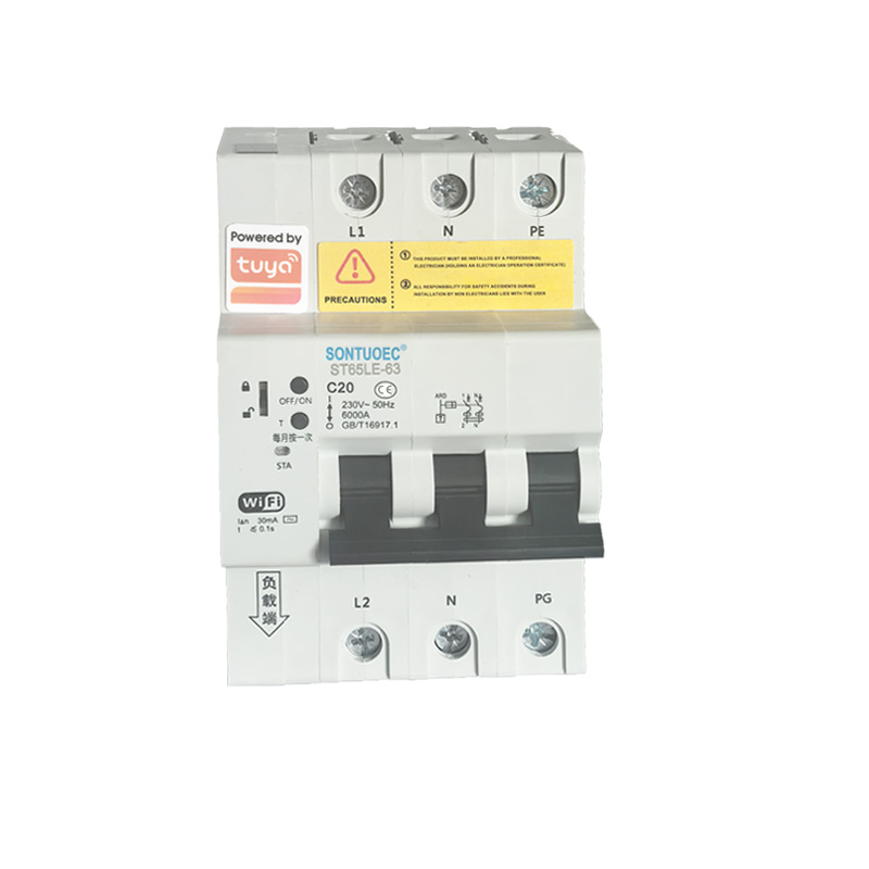 WiFi ST65LE-63wf2 სერიის მრავალფუნქციური IoT ინტელექტუალური RCBO ინტელექტუალური ამომრთველი